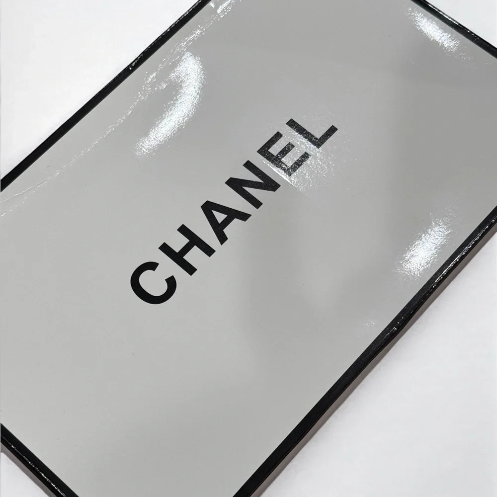 Chanel Logo Cosmetic Mirror with Box - Black - Authentic, Rare - Picture 5 of 5